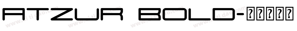 atzur bold字体转换